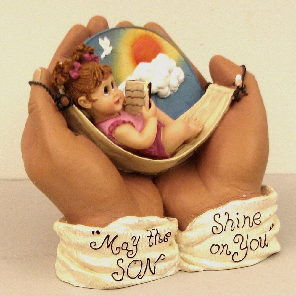 In His Hands Figurine "May the SON Shine on You" 4 3/4" Tall 0183-01036